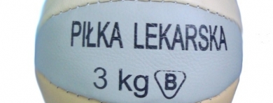 Medicinbal kožený, šitý 3kg